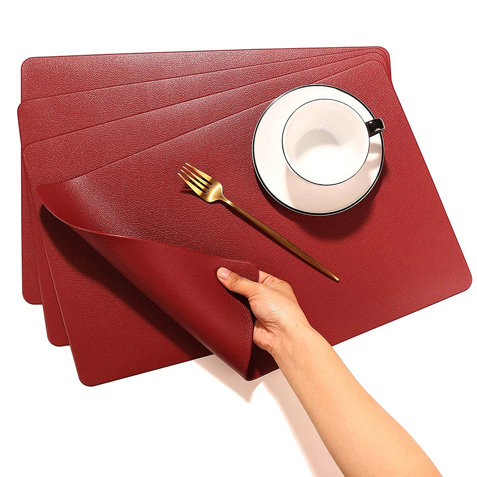 Set de table en simili cuir | Luxe