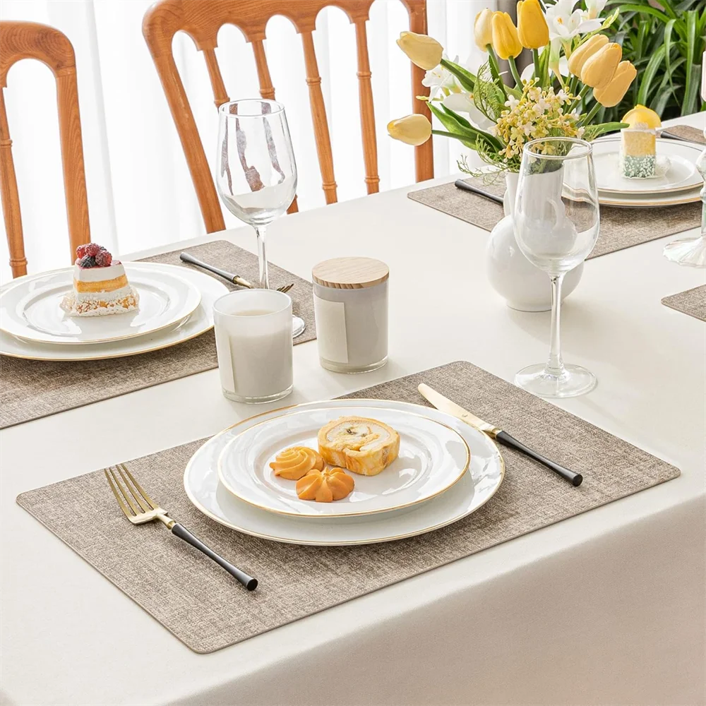 Set de table imitation cuir | Trois Couleurs