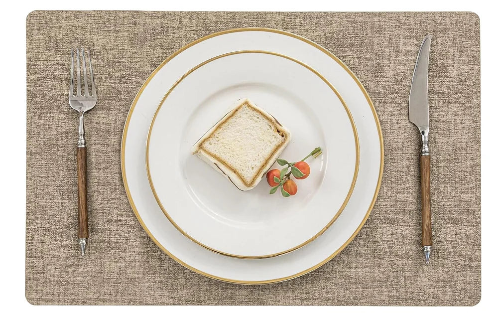 Set de table imitation cuir | Trois Couleurs