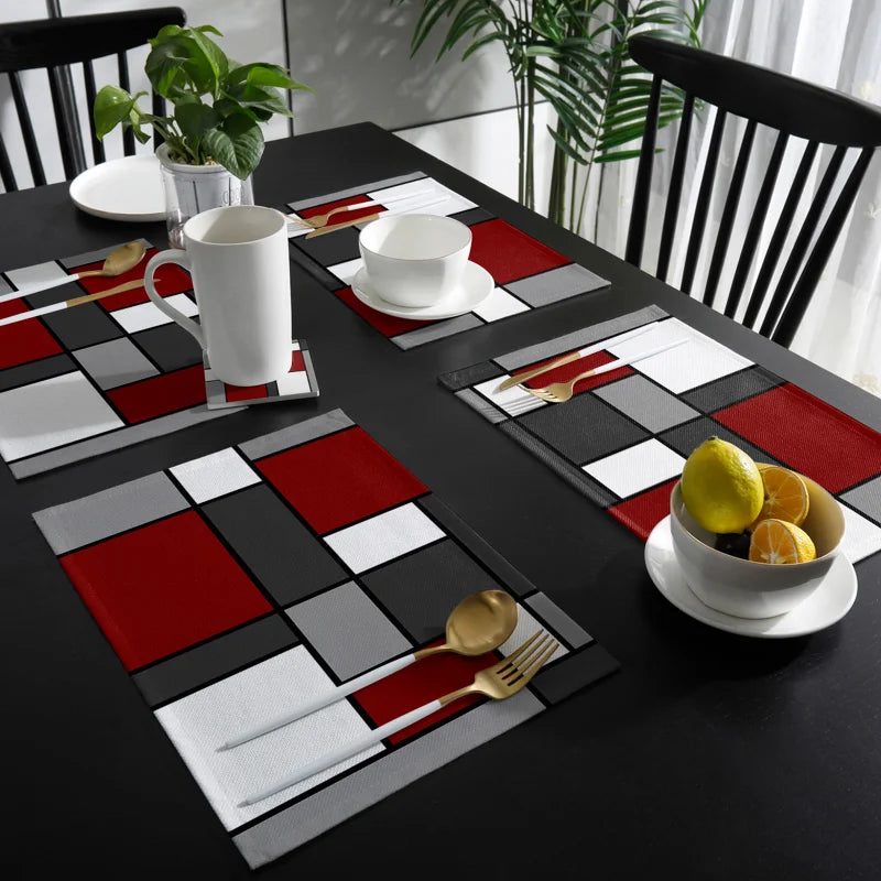 Set de table en lin de couleur