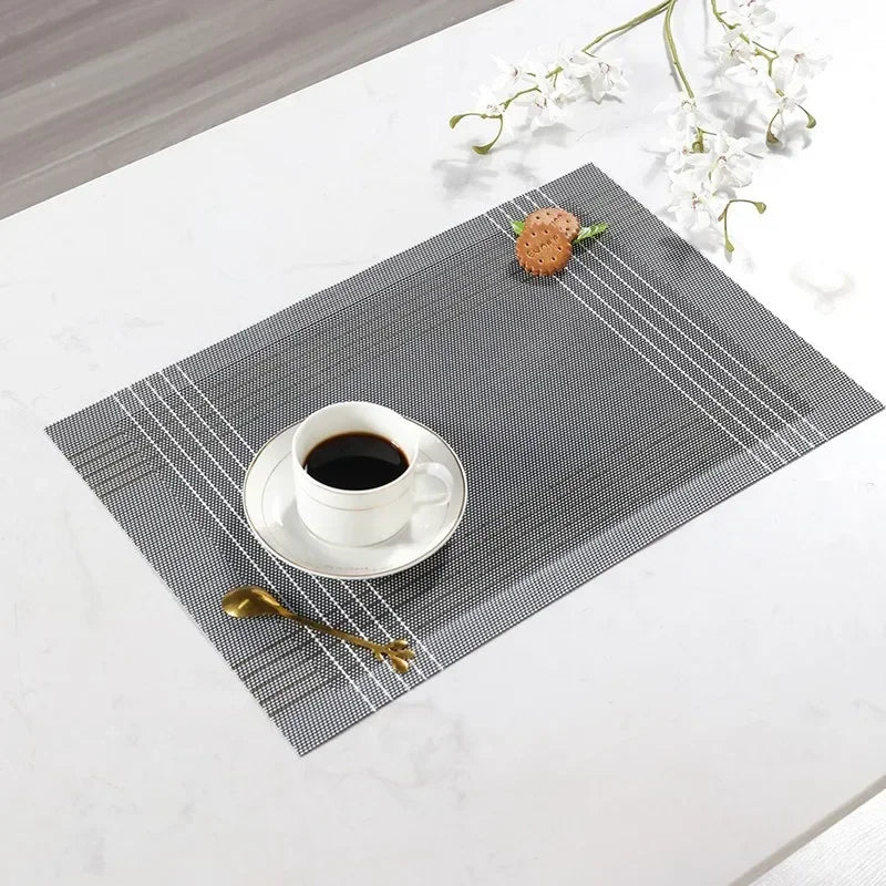 Set de table blanc pvc design | Stries