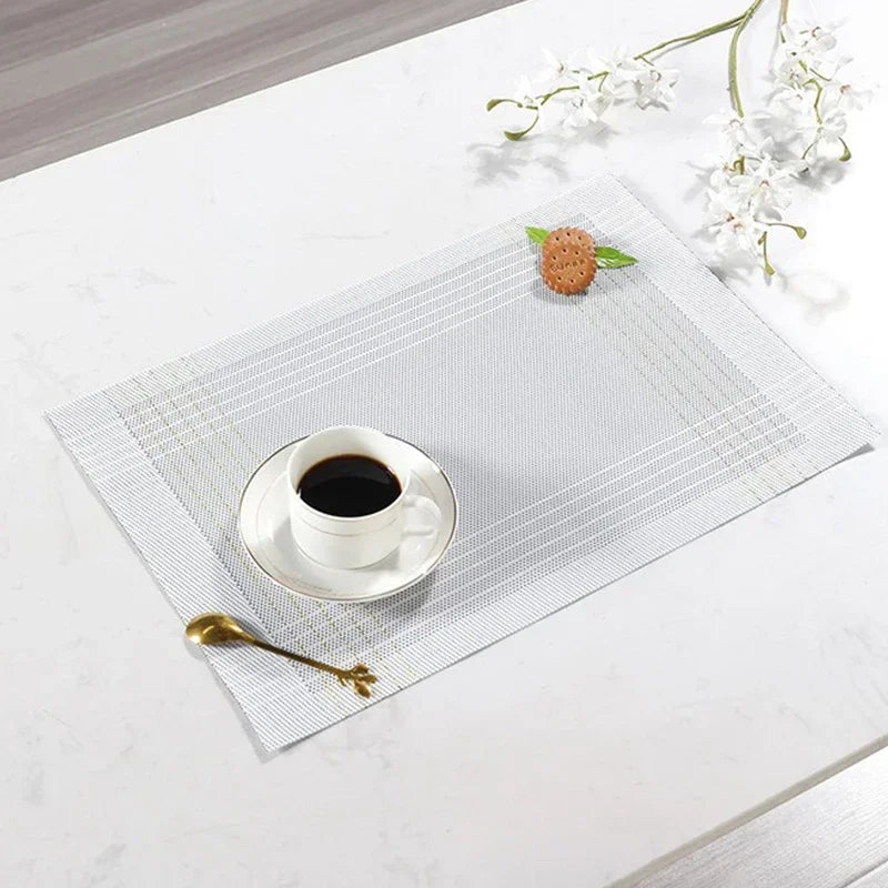 Set de table blanc pvc design