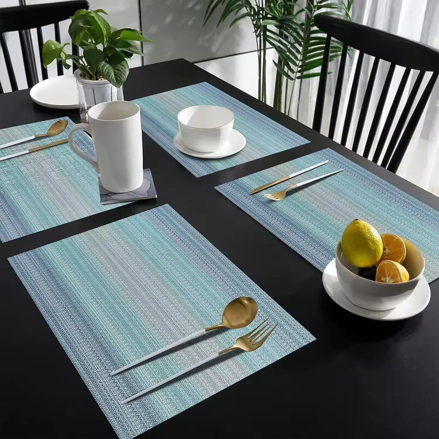 Set de table rectangle bleu | Océan