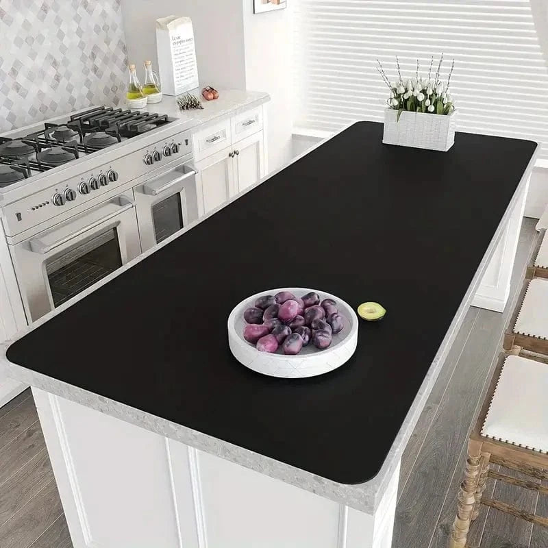 Grand set de table rectangulaire | Cuisine | Joli Set de Table Noir / 60x120cm / Bande