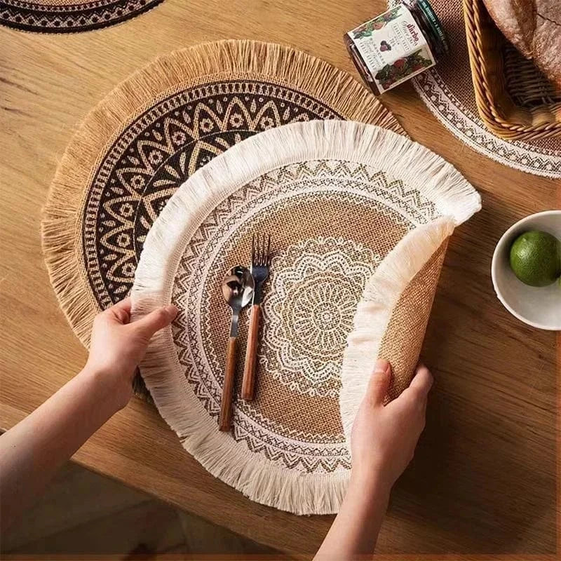Grand set de table rond | Joli Set de Table