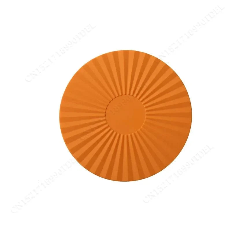 Petit set de table rond | Joli Set de Table Orange / 17cm