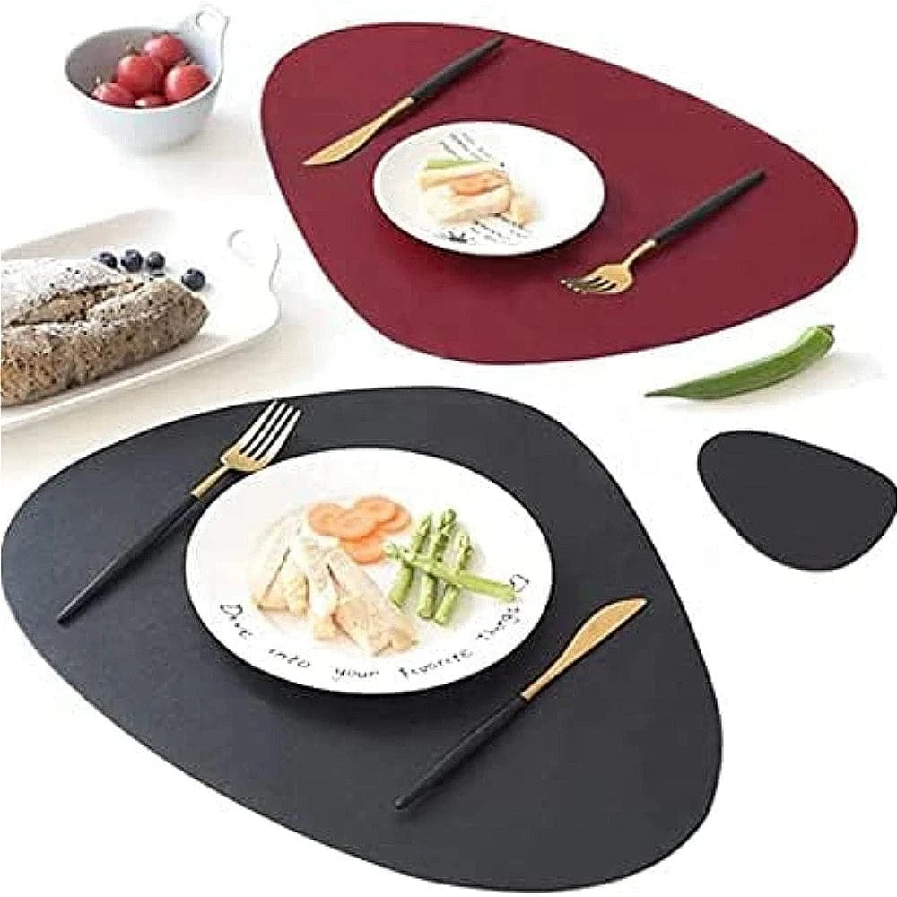 Set de table aspect cuir | Double couleur | Joli Set de Table