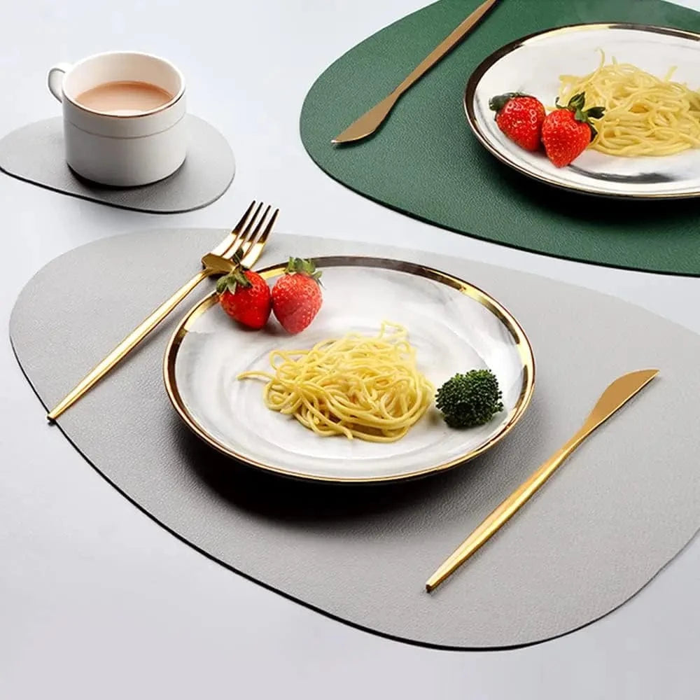 Set de table aspect cuir | Double couleur | Joli Set de Table