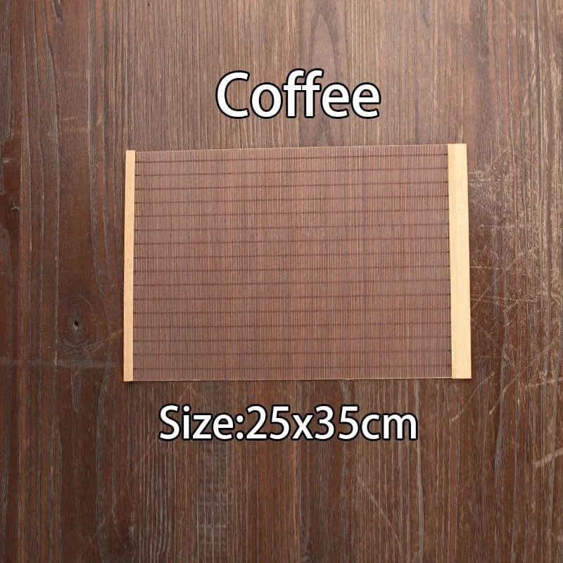 Set de table bambou marron | Naturel | Joli Set de Table 25x35cm-B / 1pc