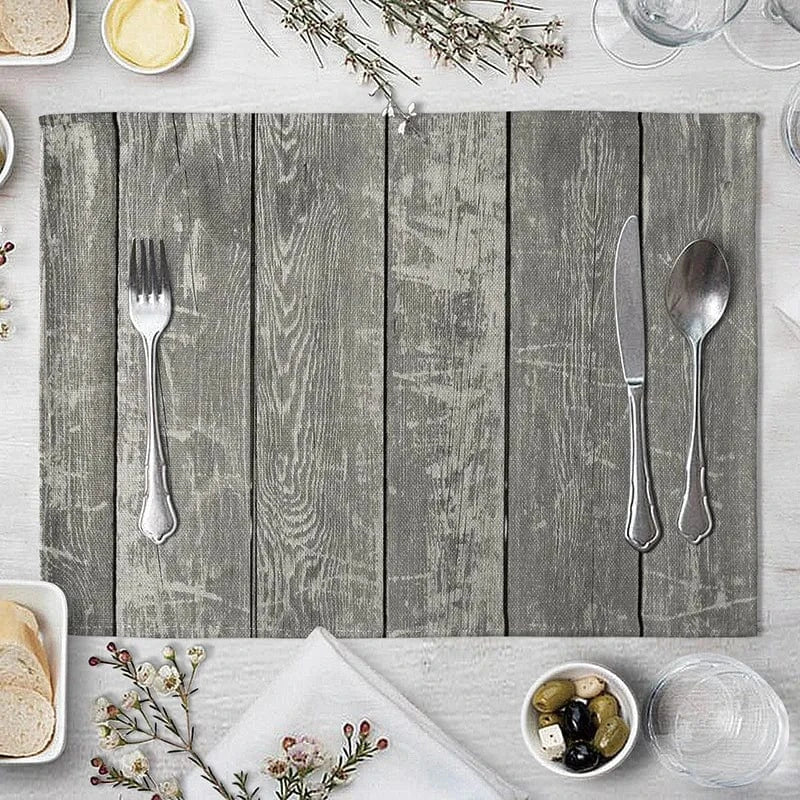Set de table bois design | Gris | Joli Set de Table 11 / 40X30cm
