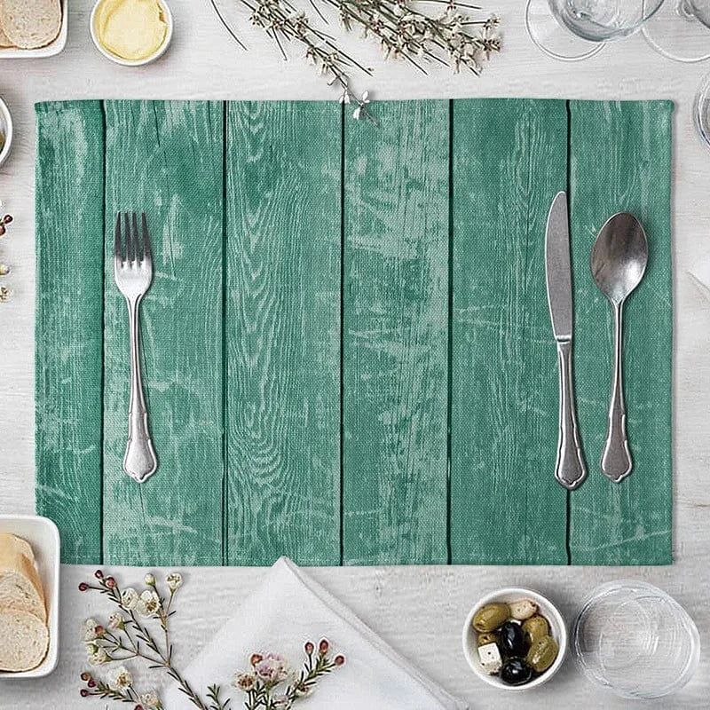 Set de table bois exotique | Imitation | Joli Set de Table 16 / 40X30cm