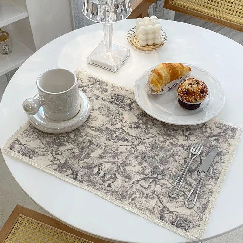 Set de table coton lin | Style nordique | Joli Set de Table 7 / 29x43cm