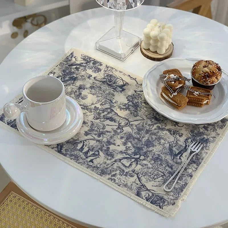 Set de table coton lin | Style nordique | Joli Set de Table 8 / 29x43cm