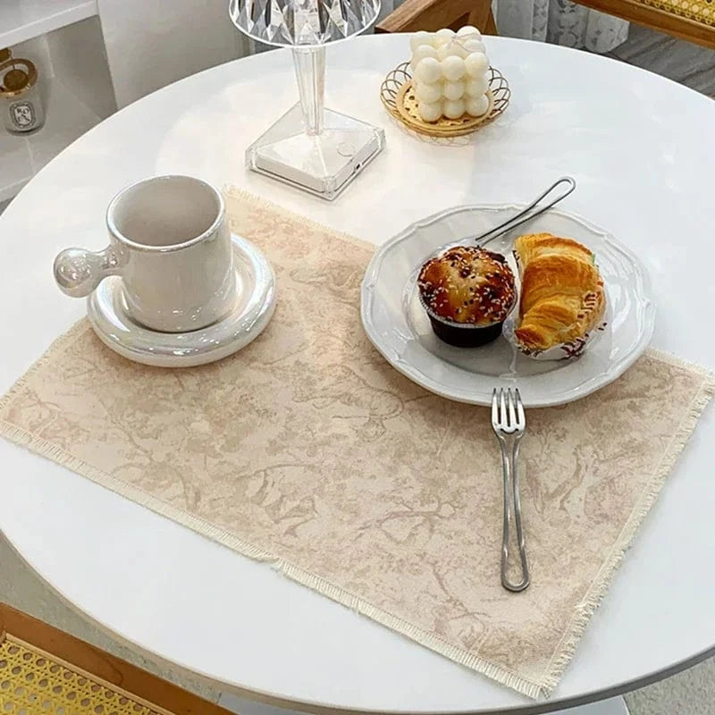 Set de table coton lin | Style nordique | Joli Set de Table 10 / 29x43cm