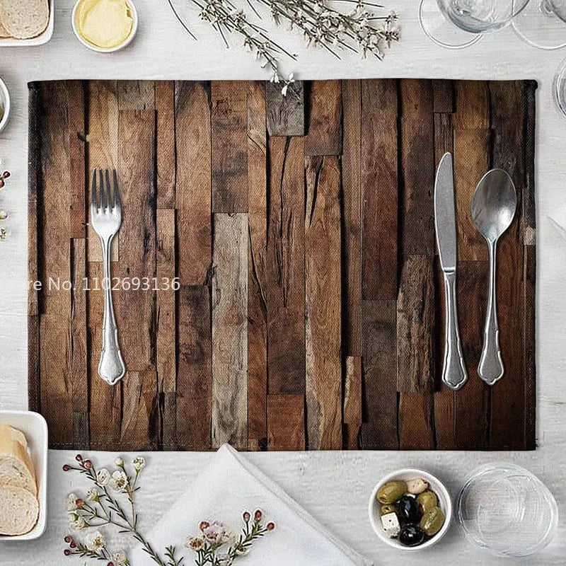 Set de table couleur bois | Bûche | Joli Set de Table 2 / 40X30cm