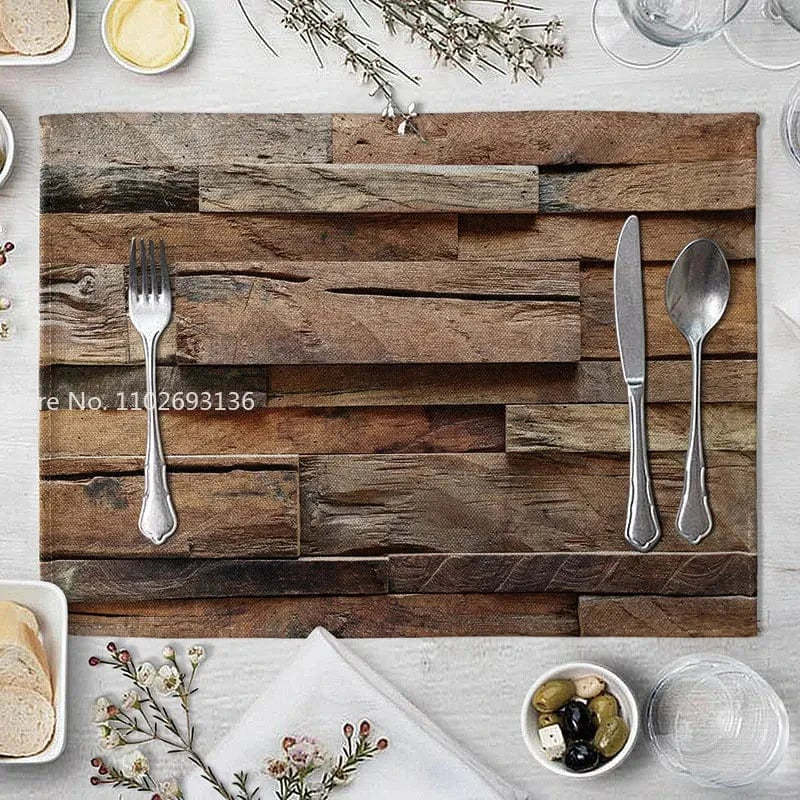 Set de table couleur bois | Bûche | Joli Set de Table 2 / 40X30cm