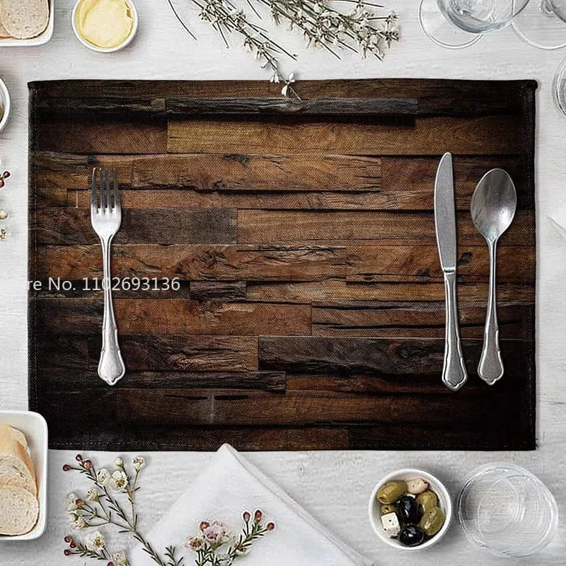 Set de table couleur bois | Bûche | Joli Set de Table 2 / 40X30cm