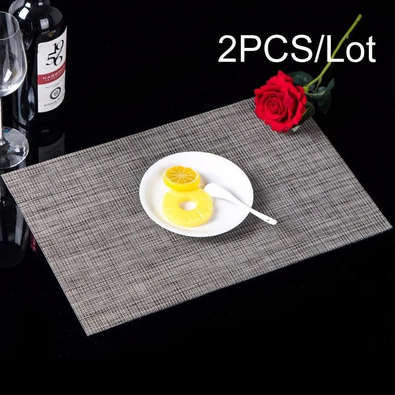 Set de table deco vinyle | Style européen | Joli Set de Table Gris / 30x45cm