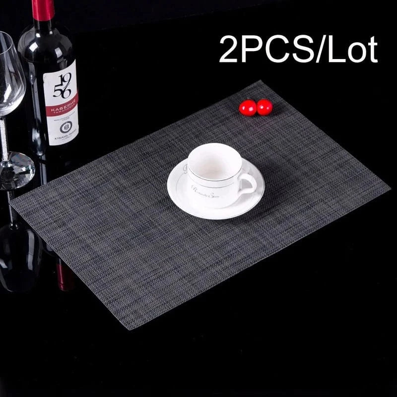 Set de table deco vinyle | Style européen | Joli Set de Table Gris foncé / 30x45cm