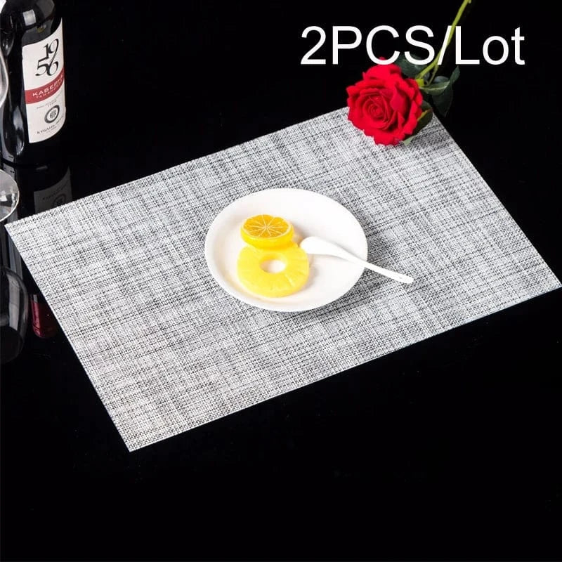 Set de table deco vinyle | Style européen | Joli Set de Table Blanc / 30x45cm