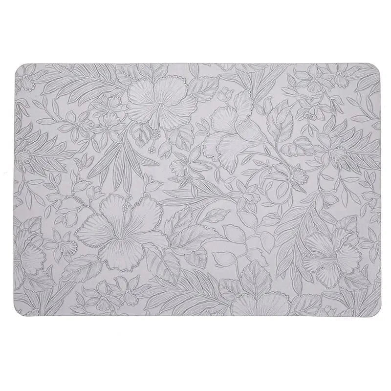 Set de table design cuir | Nature | Joli Set de Table Gris / 43x30 cm