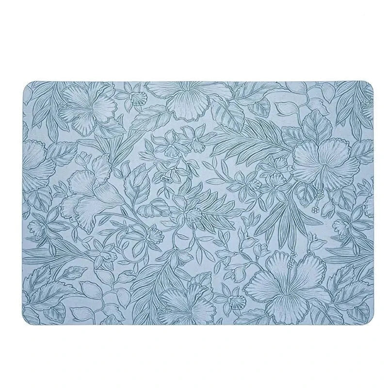 Set de table design cuir | Nature | Joli Set de Table Bleu / 43x30 cm