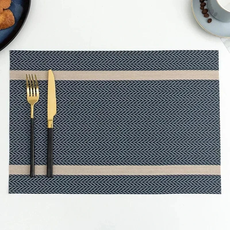Set de table design luxe | Plastique | Joli Set de Table A-Blue / 2PC / 30X45CM