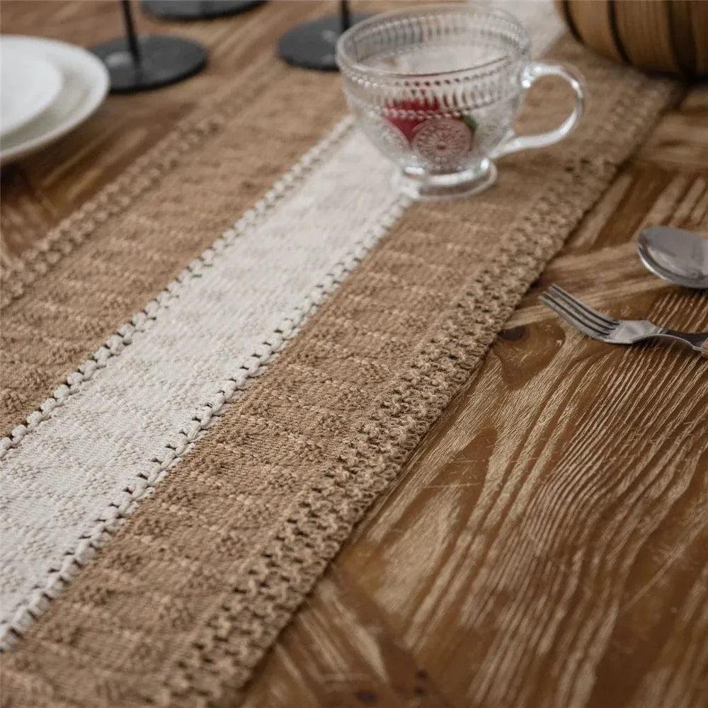 Set de table design noir | Traits blancs | Joli Set de Table 12 / 30X50cm 1pc