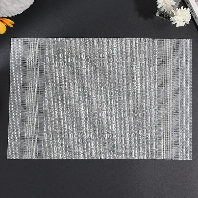 Set de table design plastique | Losanges aplatis | Joli Set de Table D-Grey / 4PC / 30X45CM