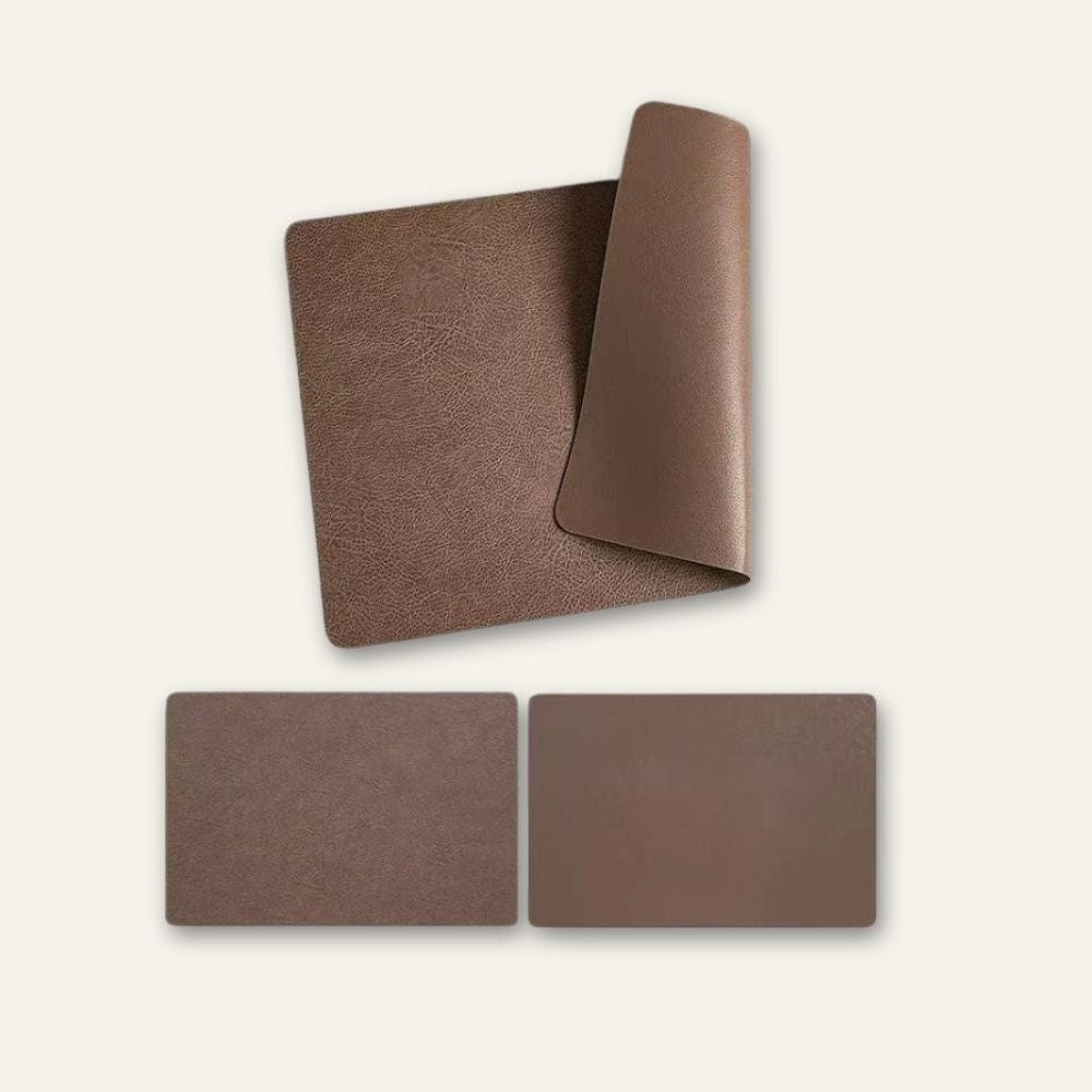 Set de table effet cuir | Cuisine | Joli Set de Table Café noir / 44.5x30cm / Lot de 1 pièce