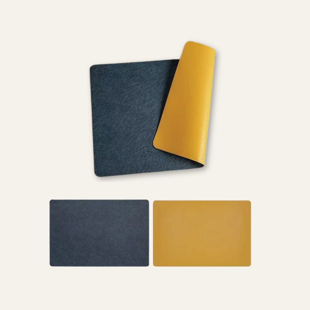 Set de table effet cuir | Cuisine | Joli Set de Table Bleu / 44.5x30cm / Lot de 1 pièce