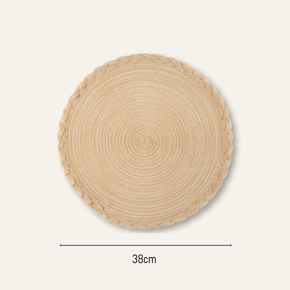 Set de table effet paille | Tresse contour | Joli Set de Table