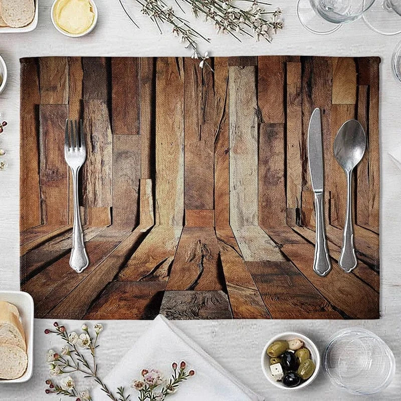 Set de table en bois | Imitation | Joli Set de Table 9 / 40X30cm