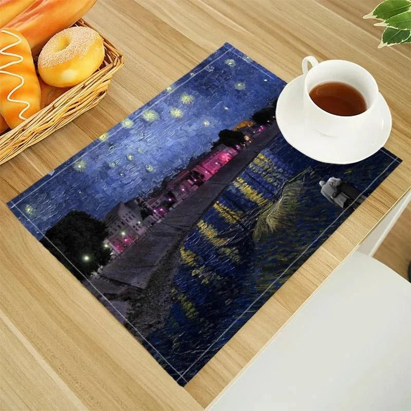Set de table en lin | Van Gogh | Joli Set de Table 202302-04 / 30X40cm