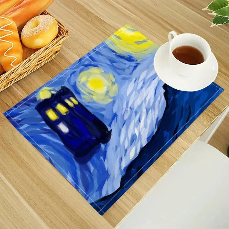 Set de table en lin | Van Gogh | Joli Set de Table 202302-07 / 30X40cm