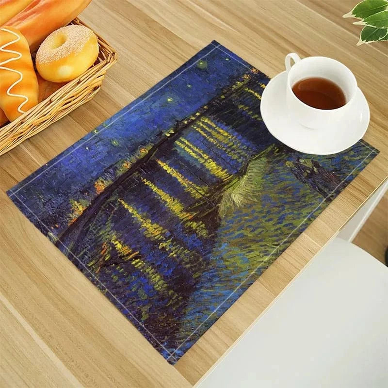 Set de table en lin | Van Gogh | Joli Set de Table 202302-17 / 30X40cm