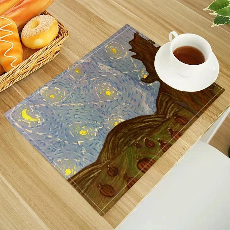 Set de table en lin | Van Gogh | Joli Set de Table 202302-22 / 30X40cm