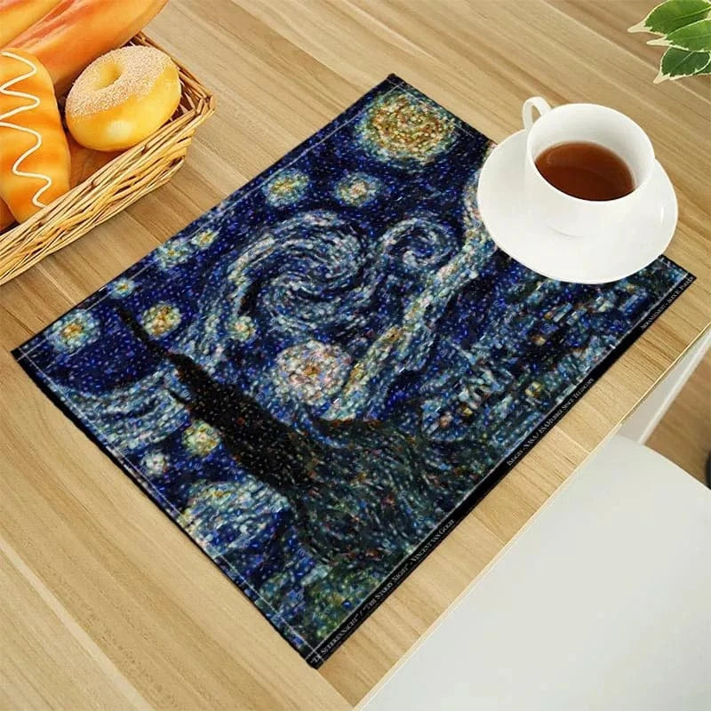 Set de table en lin | Van Gogh | Joli Set de Table 202302-21 / 30X40cm
