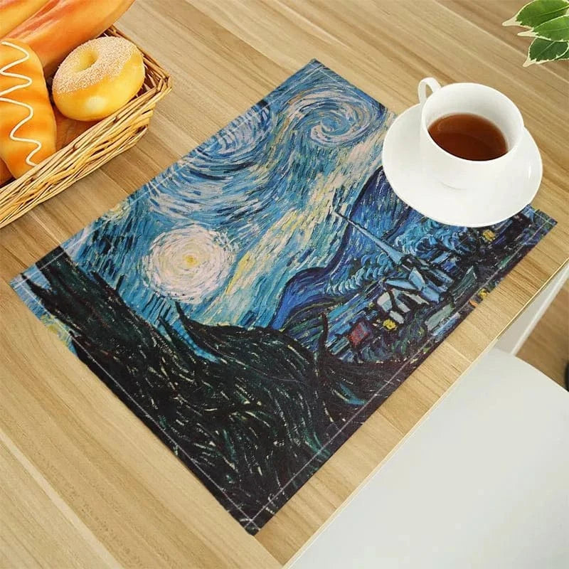 Set de table en lin | Van Gogh | Joli Set de Table 202302-24 / 30X40cm