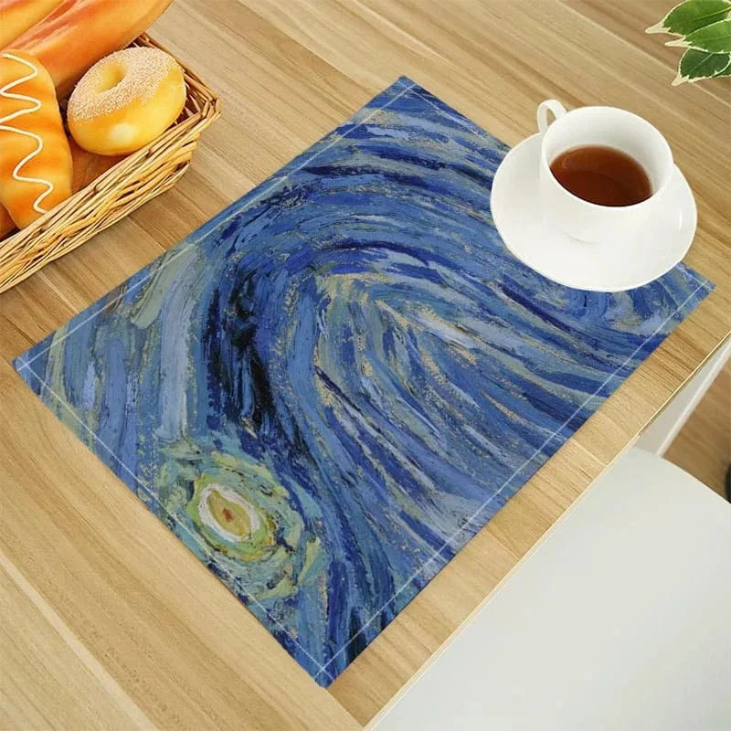 Set de table en lin | Van Gogh | Joli Set de Table 202302-09 / 30X40cm