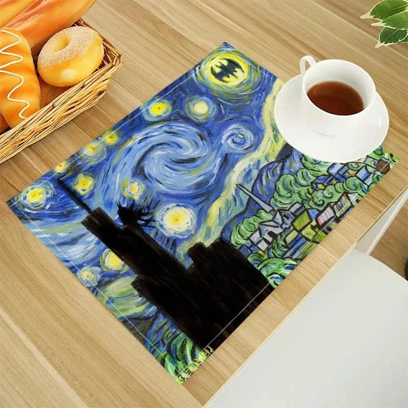 Set de table en lin | Van Gogh | Joli Set de Table 202302-14 / 30X40cm