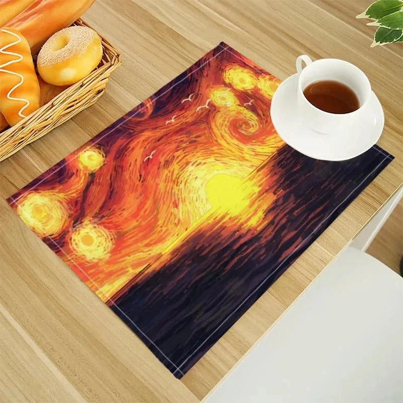 Set de table en lin | Van Gogh | Joli Set de Table 202302-02 / 30X40cm