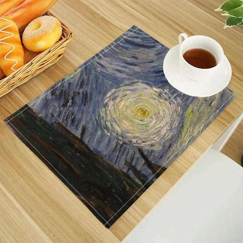 Set de table en lin | Van Gogh | Joli Set de Table 202302-18 / 30X40cm