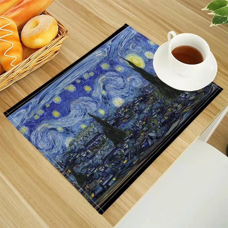 Set de table en lin | Van Gogh | Joli Set de Table 202302-19 / 30X40cm
