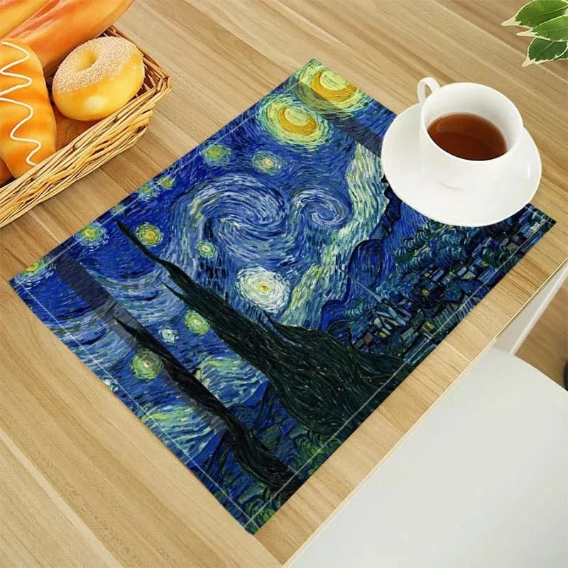 Set de table en lin | Van Gogh | Joli Set de Table 202302-27 / 30X40cm