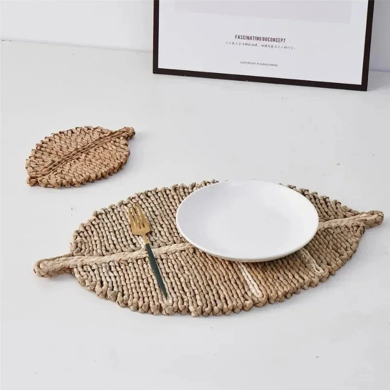 Set de table en paille | Feuille | Joli Set de Table