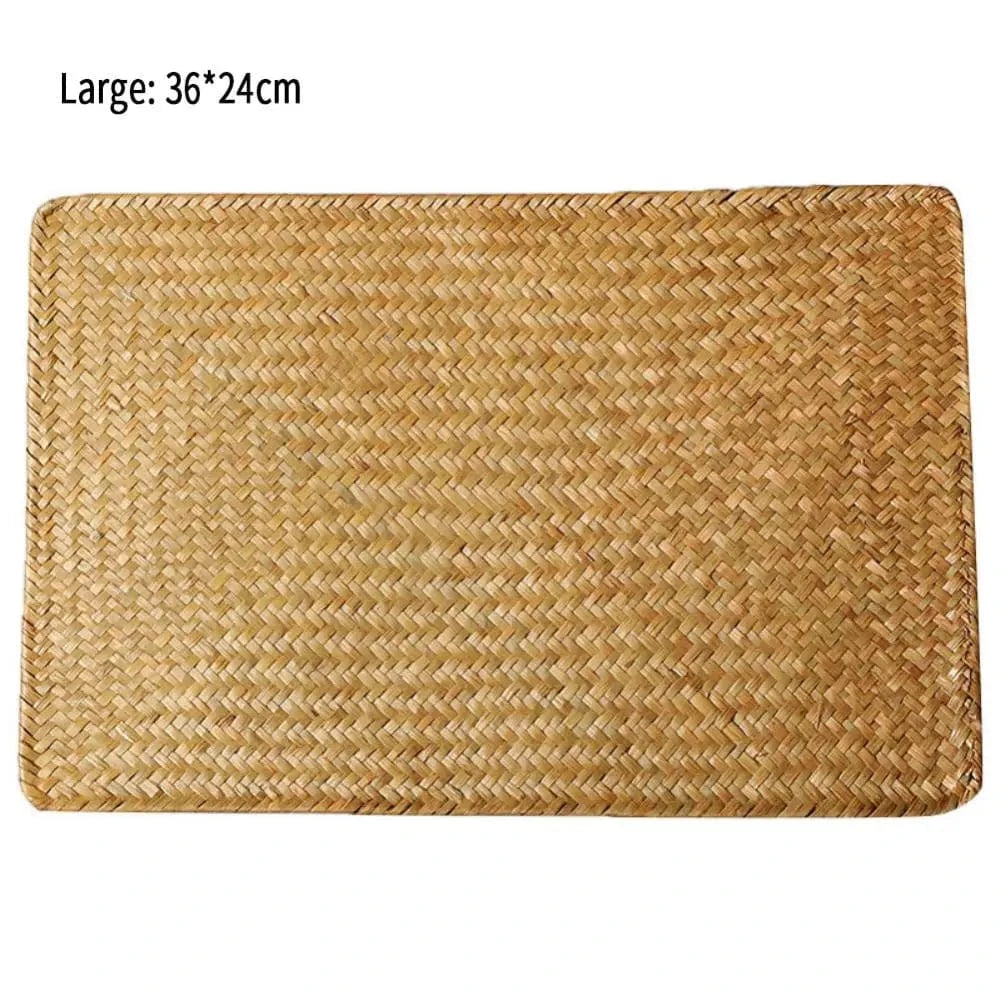 Set de table en paille rectangulaire | Tressé naturel | Joli Set de Table Style b 1 pièce / L / CHINA