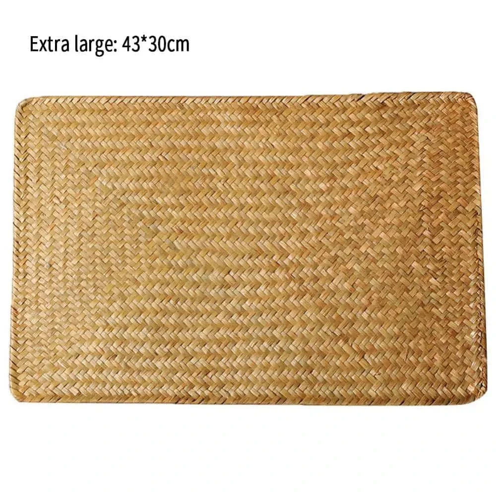 Set de table en paille rectangulaire | Tressé naturel | Joli Set de Table Style c 1 pièce / L / CHINA