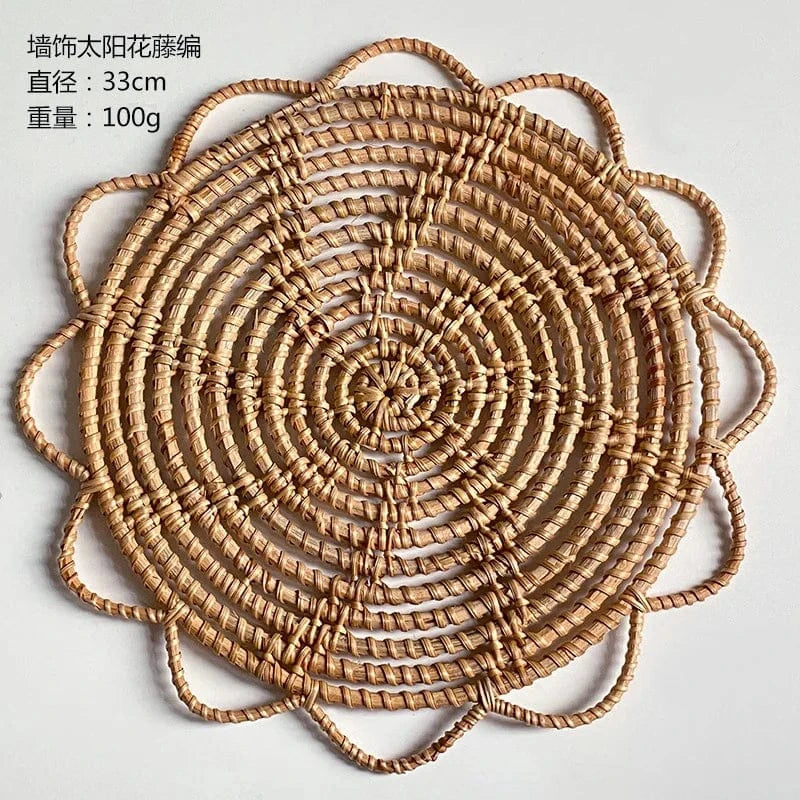 Set de table en paille rond | Joli Set de Table Modèle 2 / L