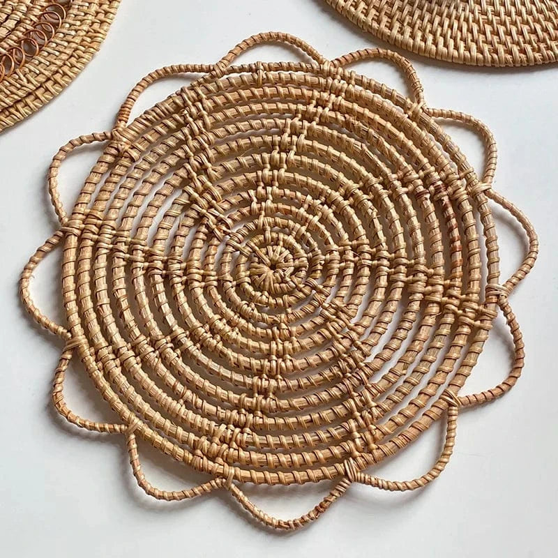 Set de table en paille rond | Joli Set de Table